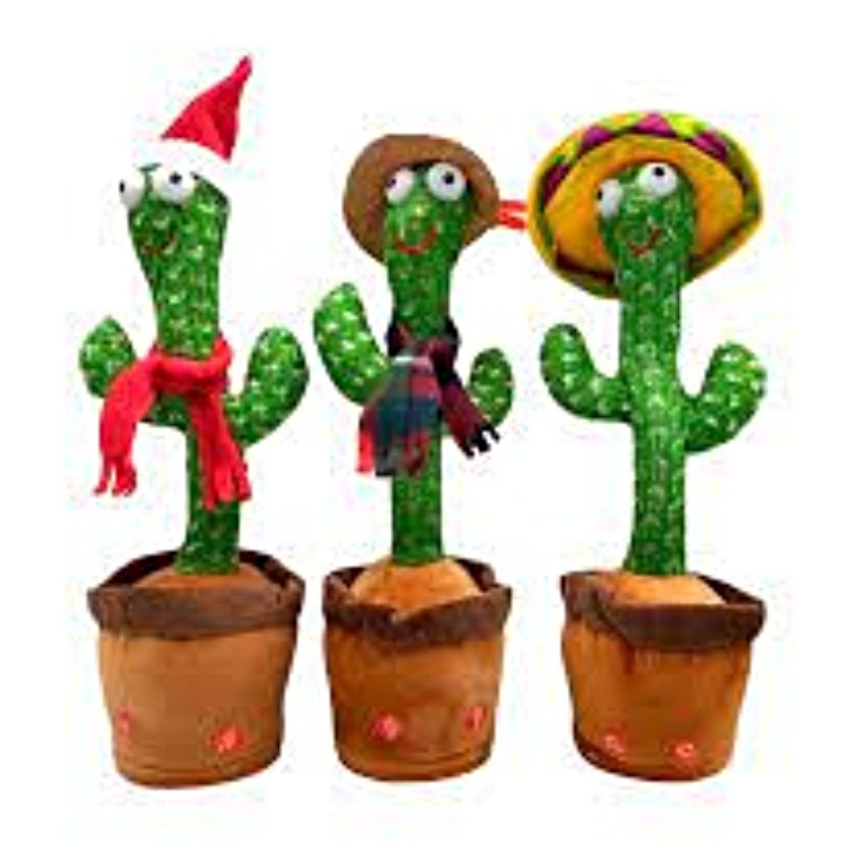 GENERICO - Cactus Bailarin Imita Voz Musical Bailarin Juguete Felpa.