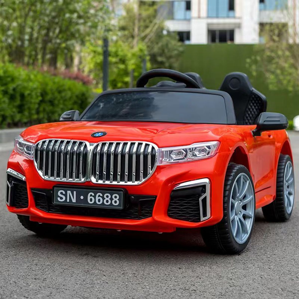 KIDSHOP - Carros Moto Recargable Eléctrico Montable Control 8188 Rojo_.