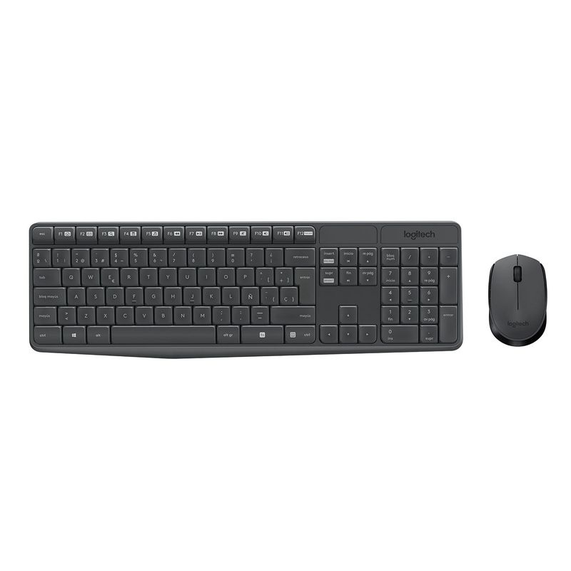 LOGITECH - Logitech Mk235 Combo Teclado + Mouse 1 Año De Garantia