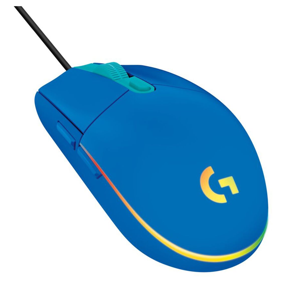 LOGITECH - Mouse Gamer Logitech Alámbrico Lightsync G203 Azul