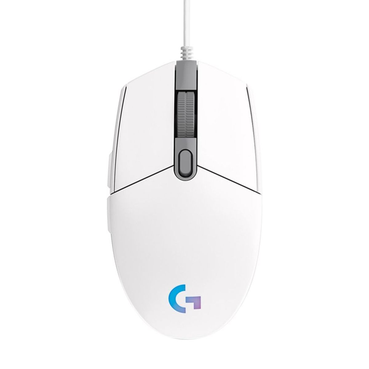 LOGITECH - Mouse Gamer Logitech Alámbrico Lightsync G203 Blanco