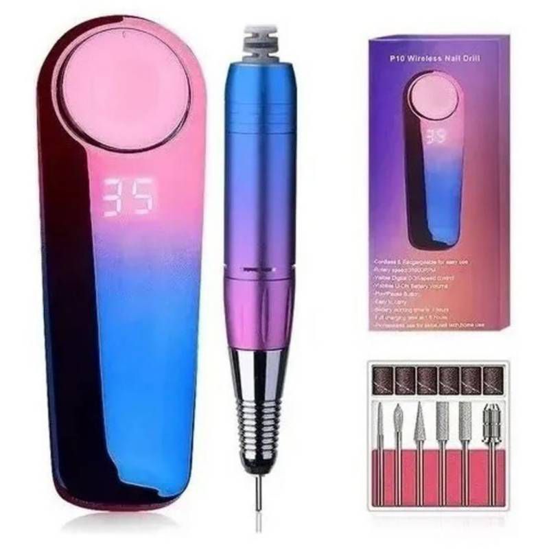 GENERICO - Pulidor De Uñas Profesional Portatil Recargable Drill P10
