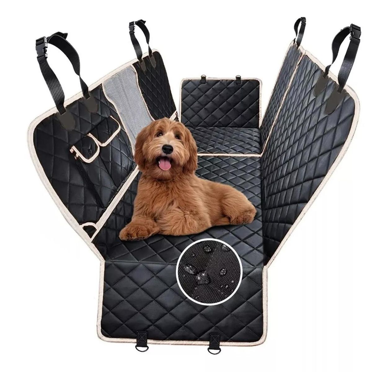 PETPAL - Protector Forro Cubre Asiento Carro Perros Mascotas Petpal