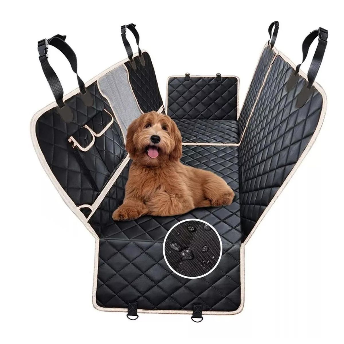 PETPAL - Protector Forro Cubre Asiento Carro Perros Mascotas Petpal