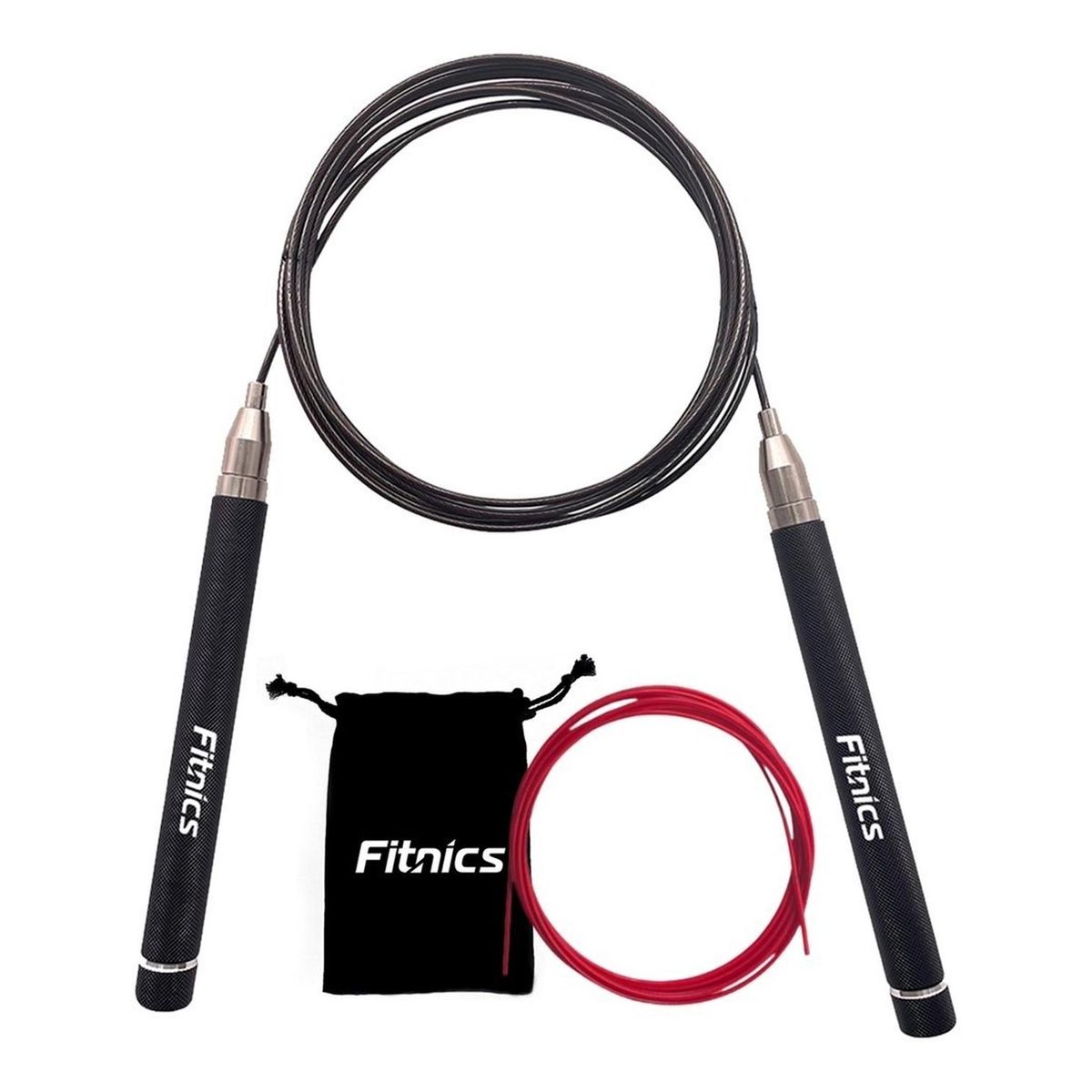 FITNICS - Cuerda Saltar De Velocidad Aluminio Y Acero Fitnics Crossfit