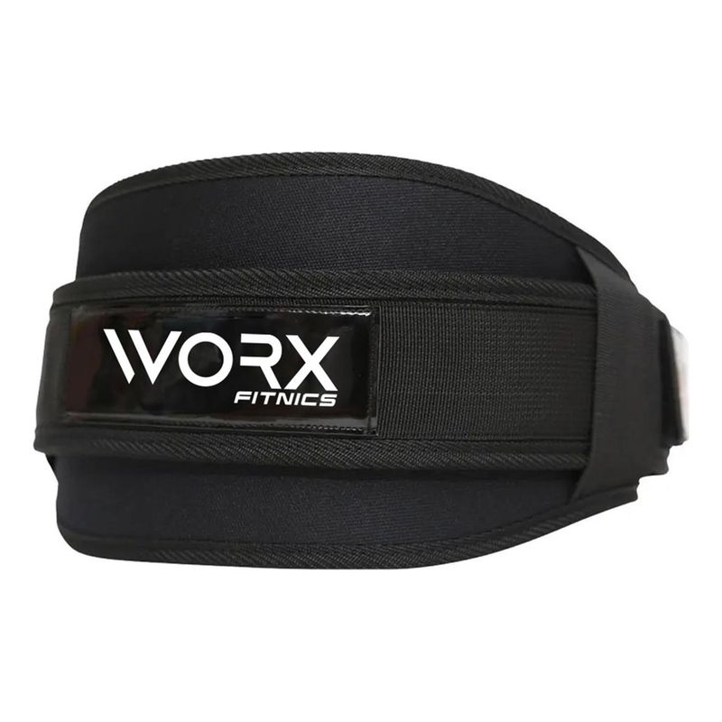 WORX - Cinturon Neopreno Worx Levantamiento Pesas Gym - Negro - L-