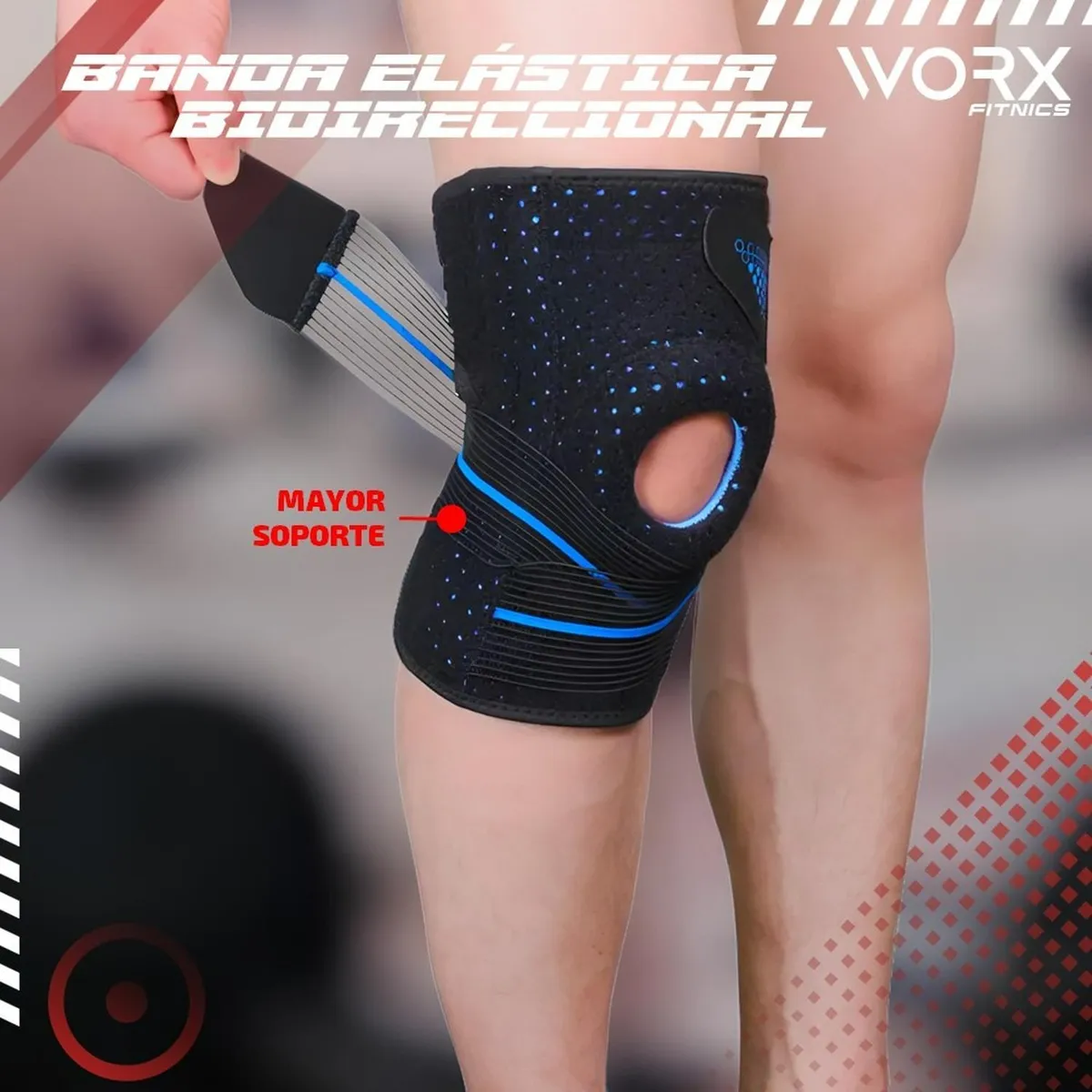 WORX - Rodillera Deportiva Worx Compresion Ejercicio Crossfit-
