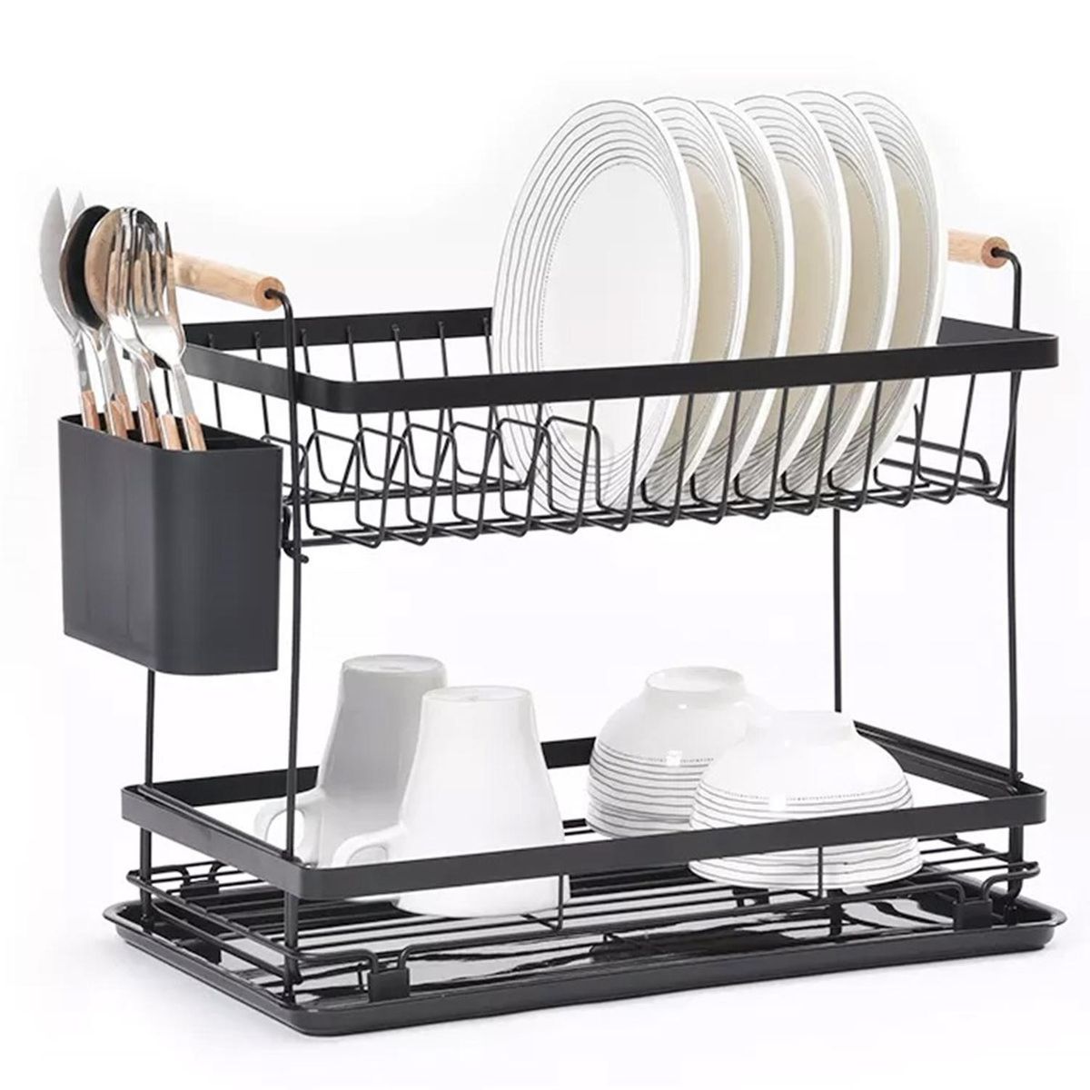 CASATUA - Secaplatos Escurridor Loza 2 Niveles Inoxidable Casatua