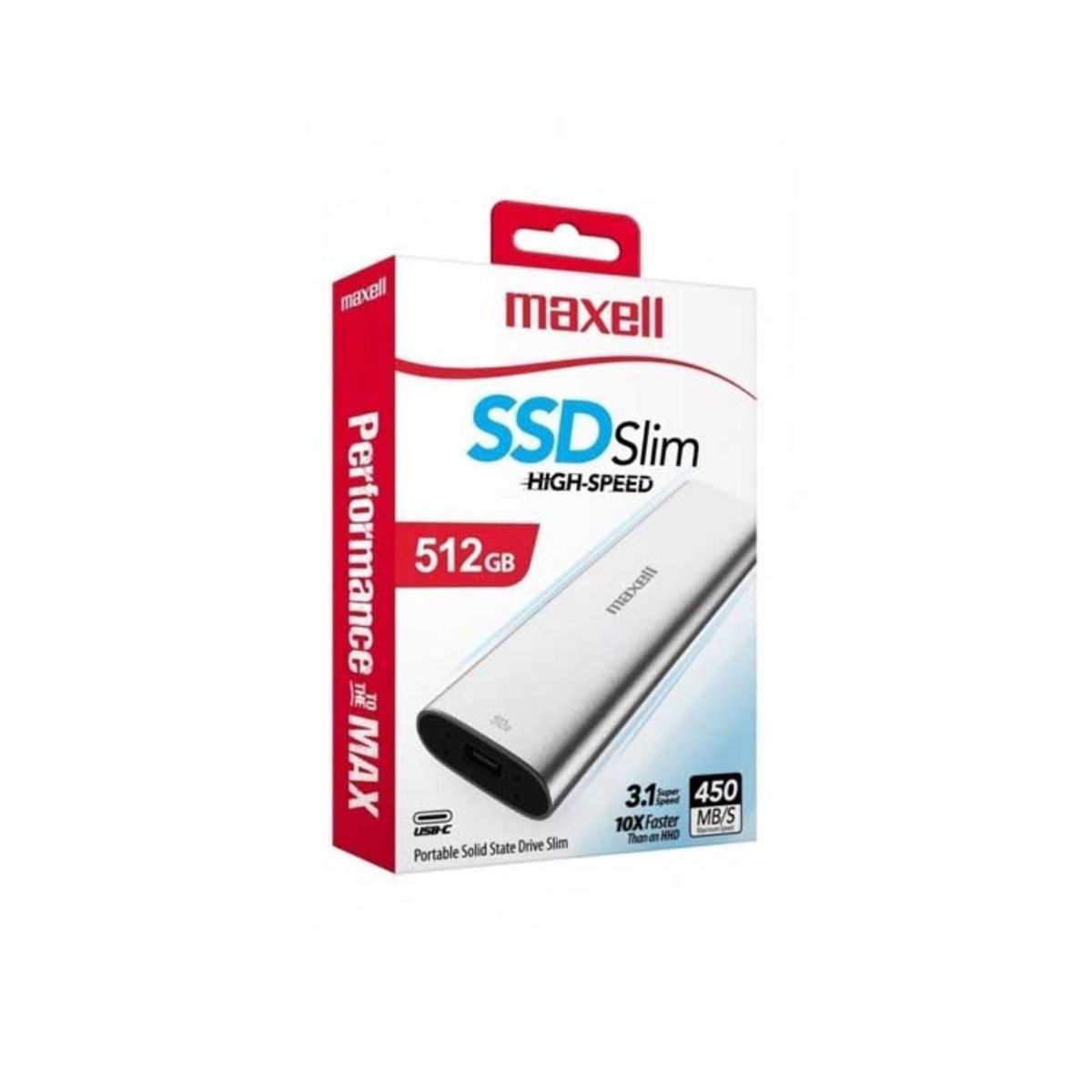 MAXELL - MAXELL DISCO SOLIDO 512GB SSDP-512  3.1 PORTABLE EXTERNO