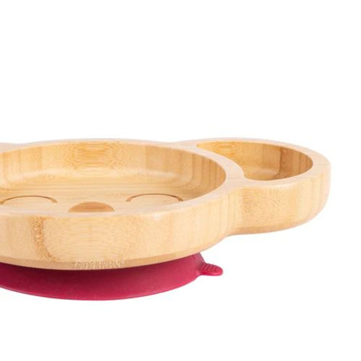 GENERICO - Plato Bambú Con Ventosa De Succión Mas Cuchara - KOALA