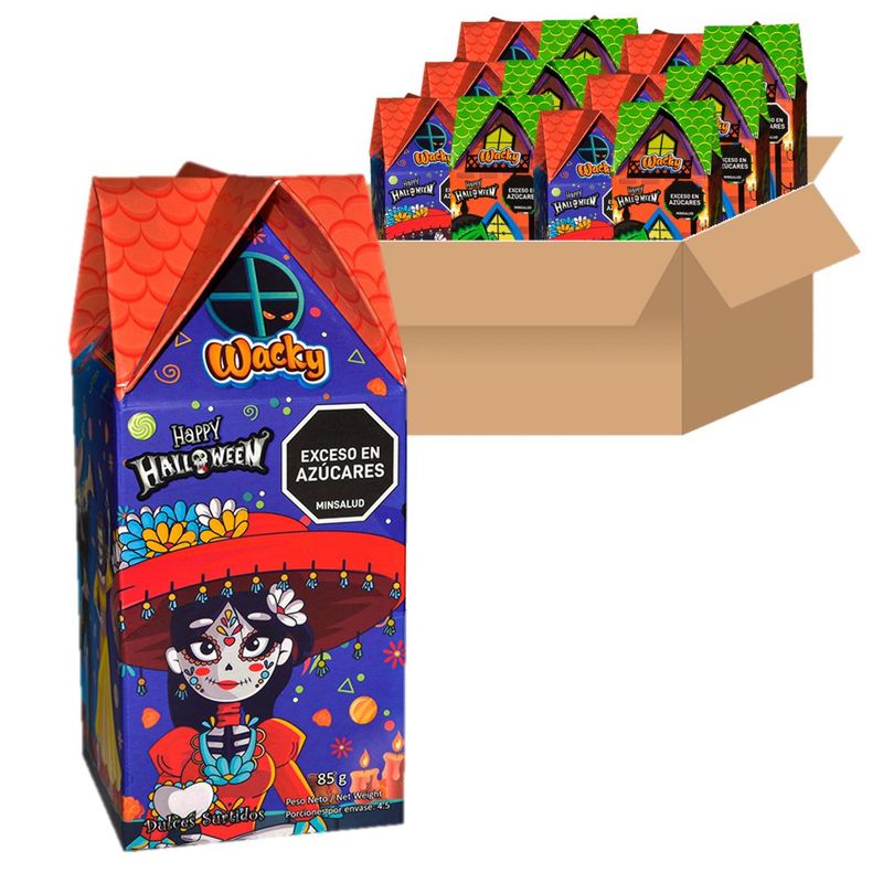 GENERICO - Estuche Castillo Día Del Niño Con Dulces Halloween Adro X24U