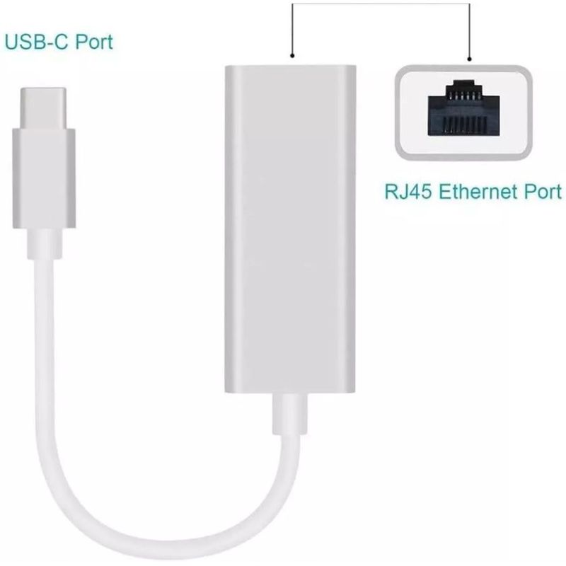 GENERICO - Adaptador De Red Tipo C a Rj45