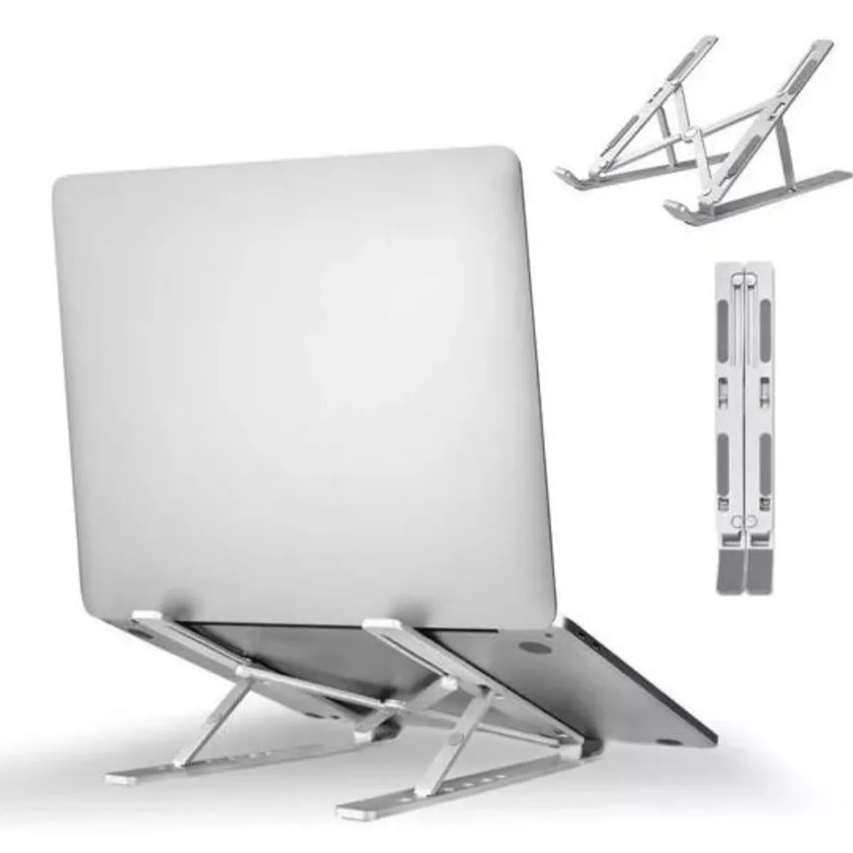 GENERICO - Base Soporte Para Portátil metálica Plegable Ergonómica