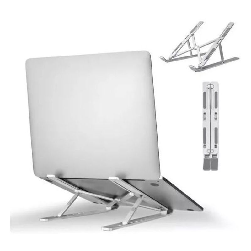 GENERICO - Base Soporte Para Portátil metálica Plegable Ergonómica