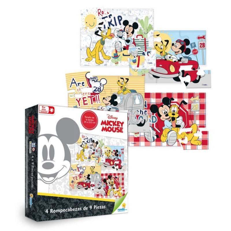 RONDA - Juego Rompecabeza Mickey 4x9 Piezas RONDA