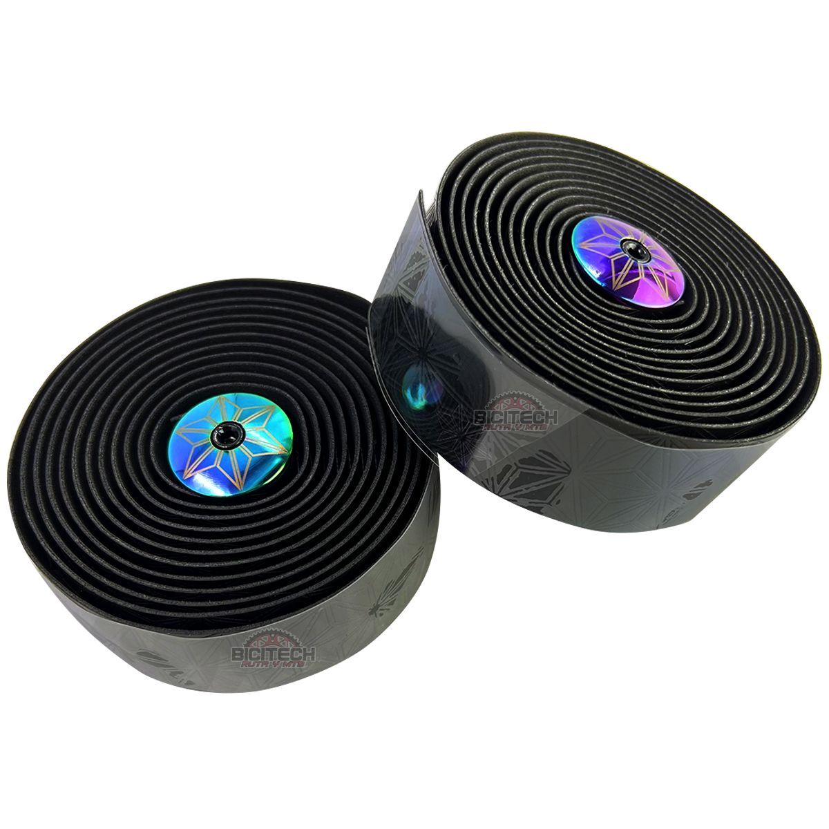 SUPACAZ - Cinta Manubrio Bicicleta Ruta Supacaz Negro Tornasol