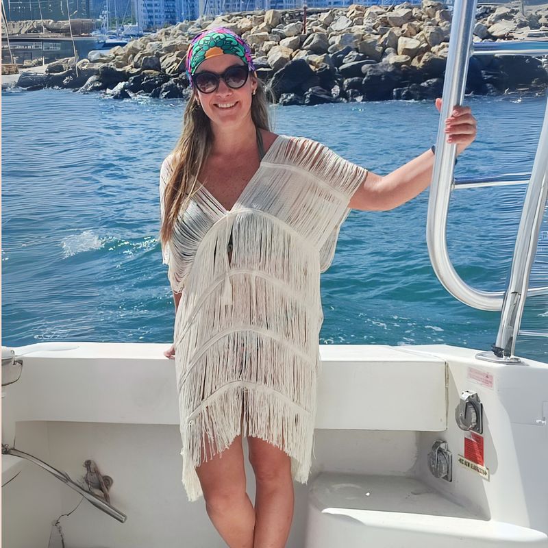 MANTARRAYA BEACHWEAR - Salida De Baño De Playa Tejida en Hilo Para Verano Elegante