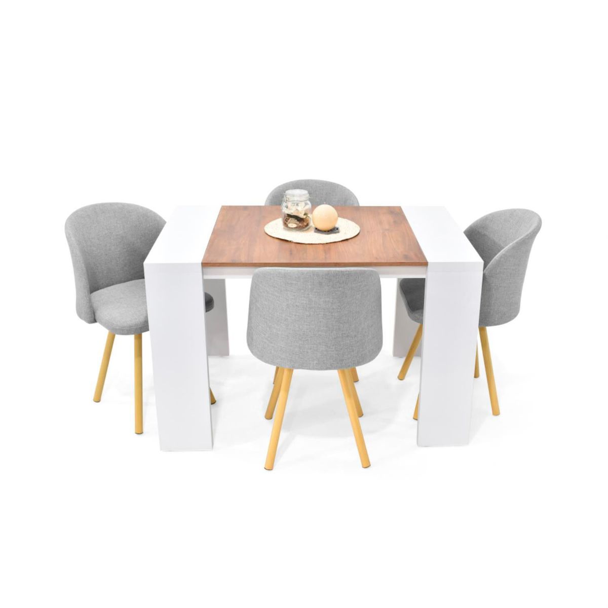 MICA - Mesa de Comedor Moderna para 4 personas en Aglomerado MDP Rectangular Mica