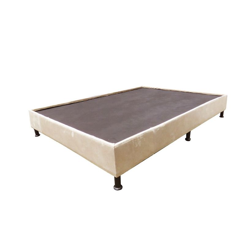 GENERICO - Base Cama Queen Dividida 160X190 Con Pestaña En Color Blanco