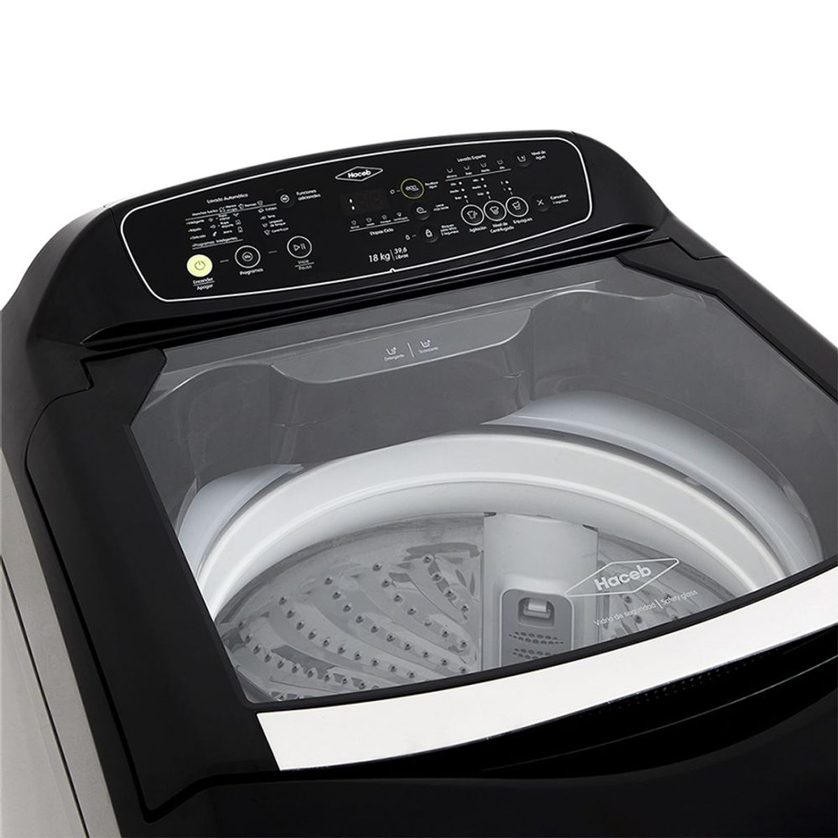 HACEB - Lavadora Mizü 18 Kilogramos Haceb Digital Negra