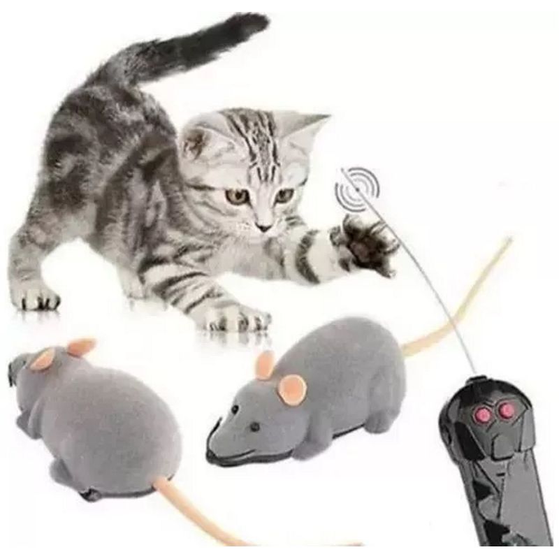 GENERICO - Juguete Movil Gato Persigue Raton Control Remoto Rodachines