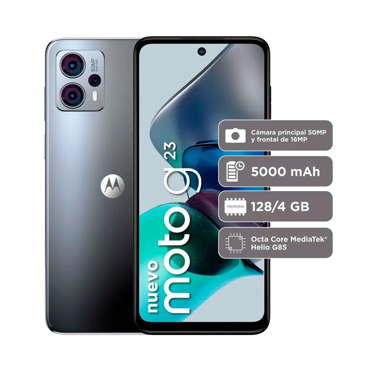 MOTOROLA - Celular Motorola G23 128GB Gris