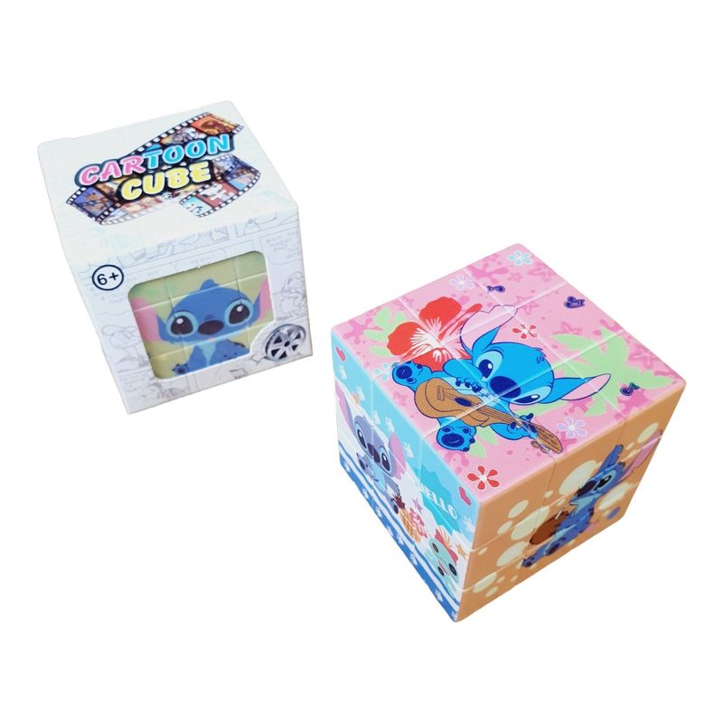 GENERICO - Cubo Rubik 3x3 Figuras Lilo Y Stitch Impreso Animado Speed