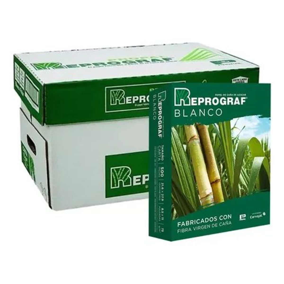 REPROGRAF - Resma Reprograf Oficio Blanco De 500 Hojas De 75g