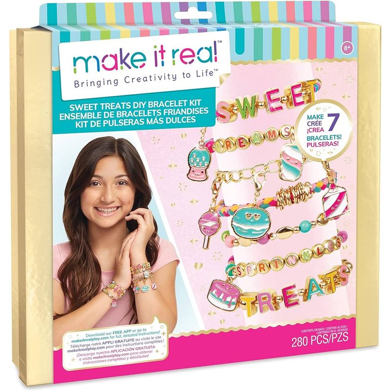 MAKE IT REAL - KIT DE PULSERA DE BRICOLAJE SWEET TREATS