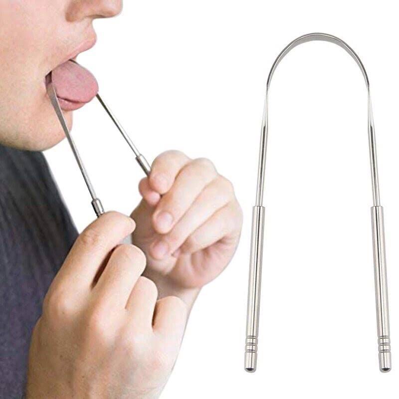 GENERICO - LIMPIADOR DE LENGUA EN ACERO INOXIDABLE  ESTUCHE