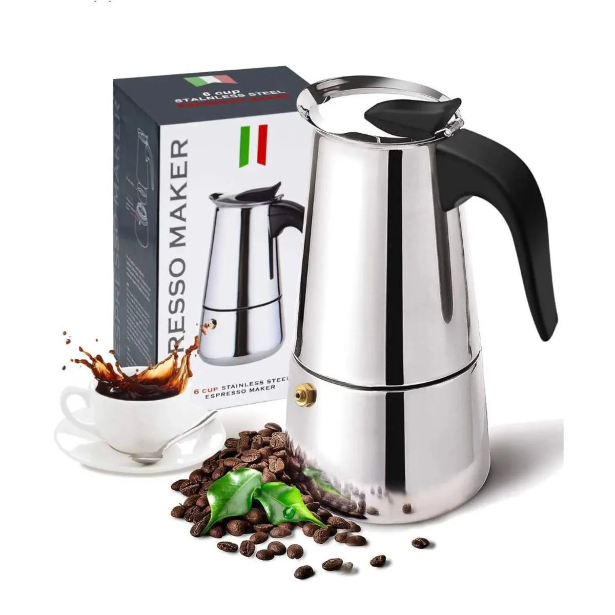 GENERICO - Cafetera Italiana Moka  Espresso 9 Tazas