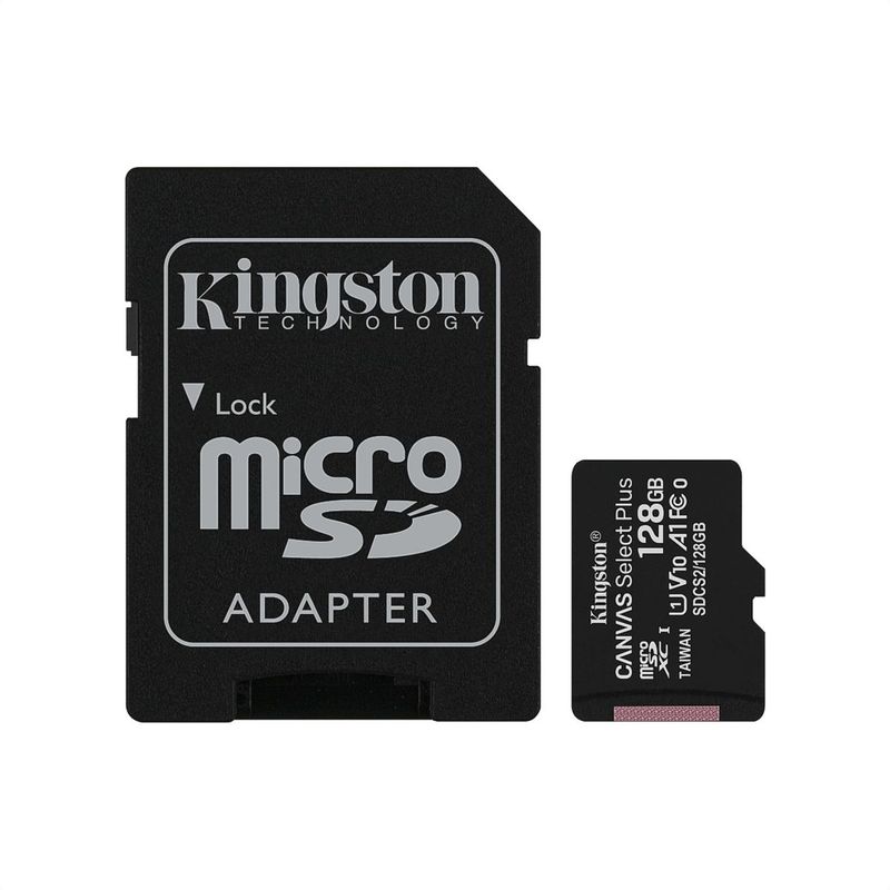 KINGSTON - Memoria MicroSD Kingston de 128GB Clase 10 Original