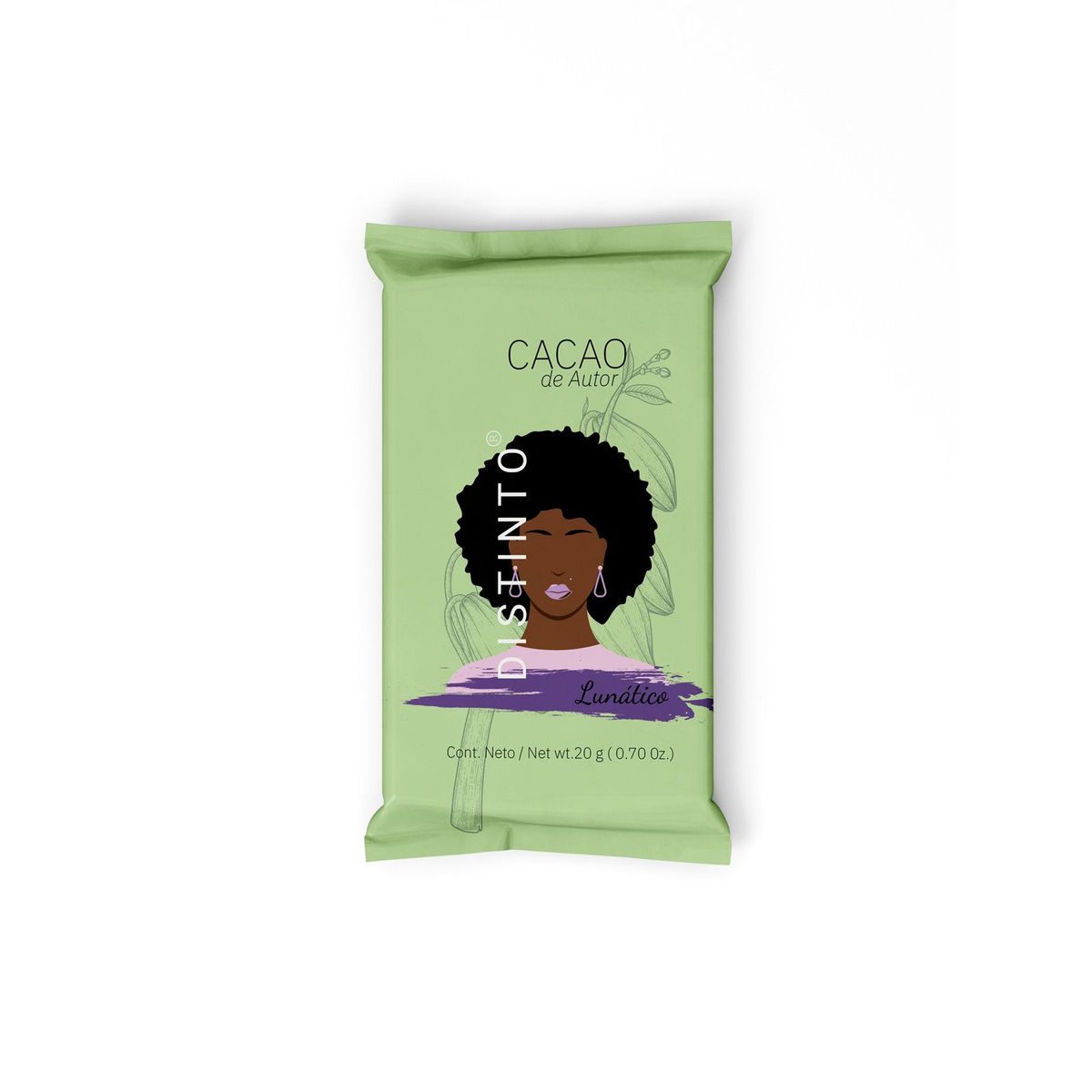 DISTINTO - CHOCOLATE DE AUTOR LUNATICO DISTINTO BARRA 20 GR