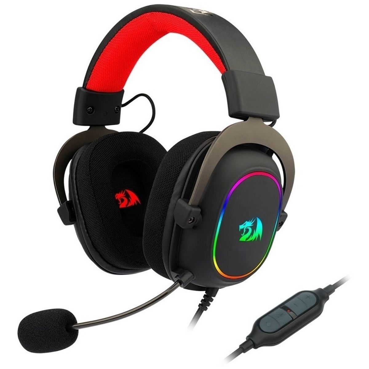 REDRAGON - Diadema Gamer 7.1 Redragon H510-RGB Zeus X Con Micrófono NEGRO