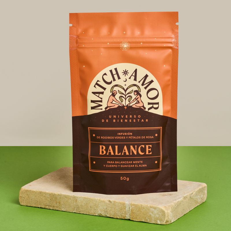 MATCHAMOR - Infusión Balance rooibos crisantemos lavanda y rosas