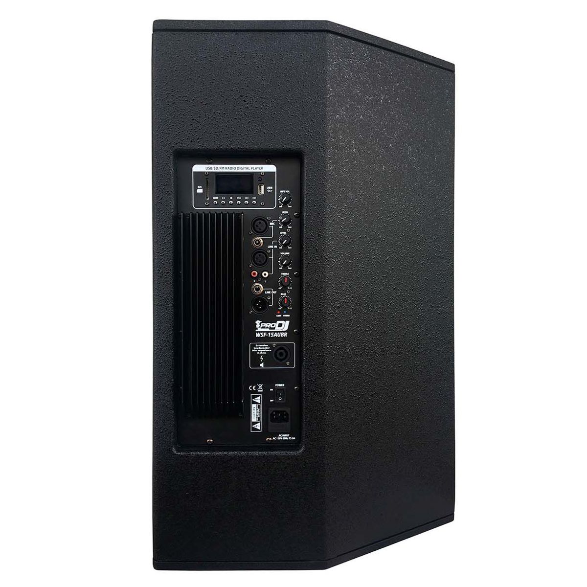 PRO DJ - Altavoz Activo PRO DJ WSF-15AUBR Negro