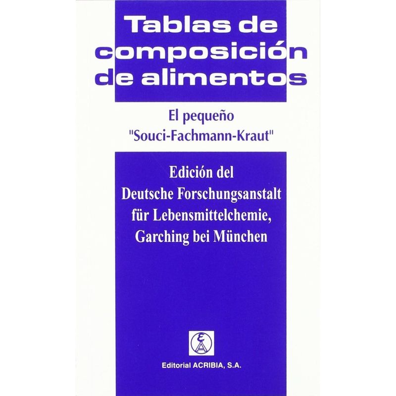 GENERICO - Tablas De Composición De Alimentos
