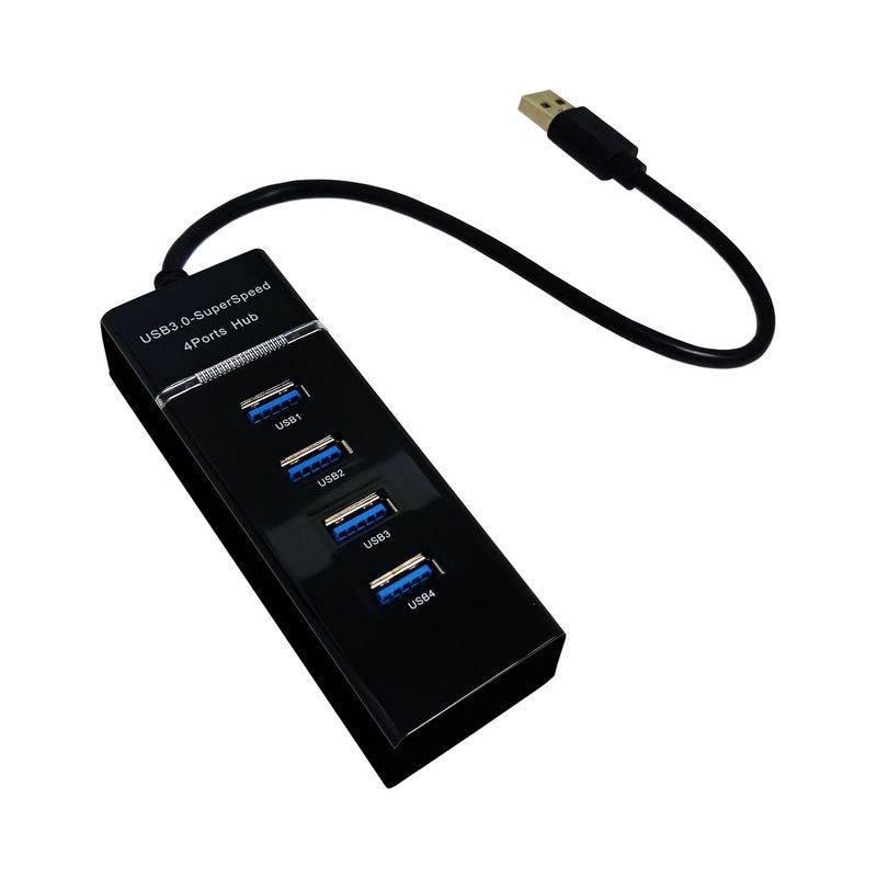 GENERICO - Hub super veloz usb 3.0 multiplicador 4 puertos multipuerto