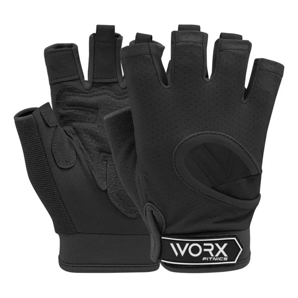 WORX - Guantes Gym Worx Entrenamiento LevantamientoPesa - Negro - L-