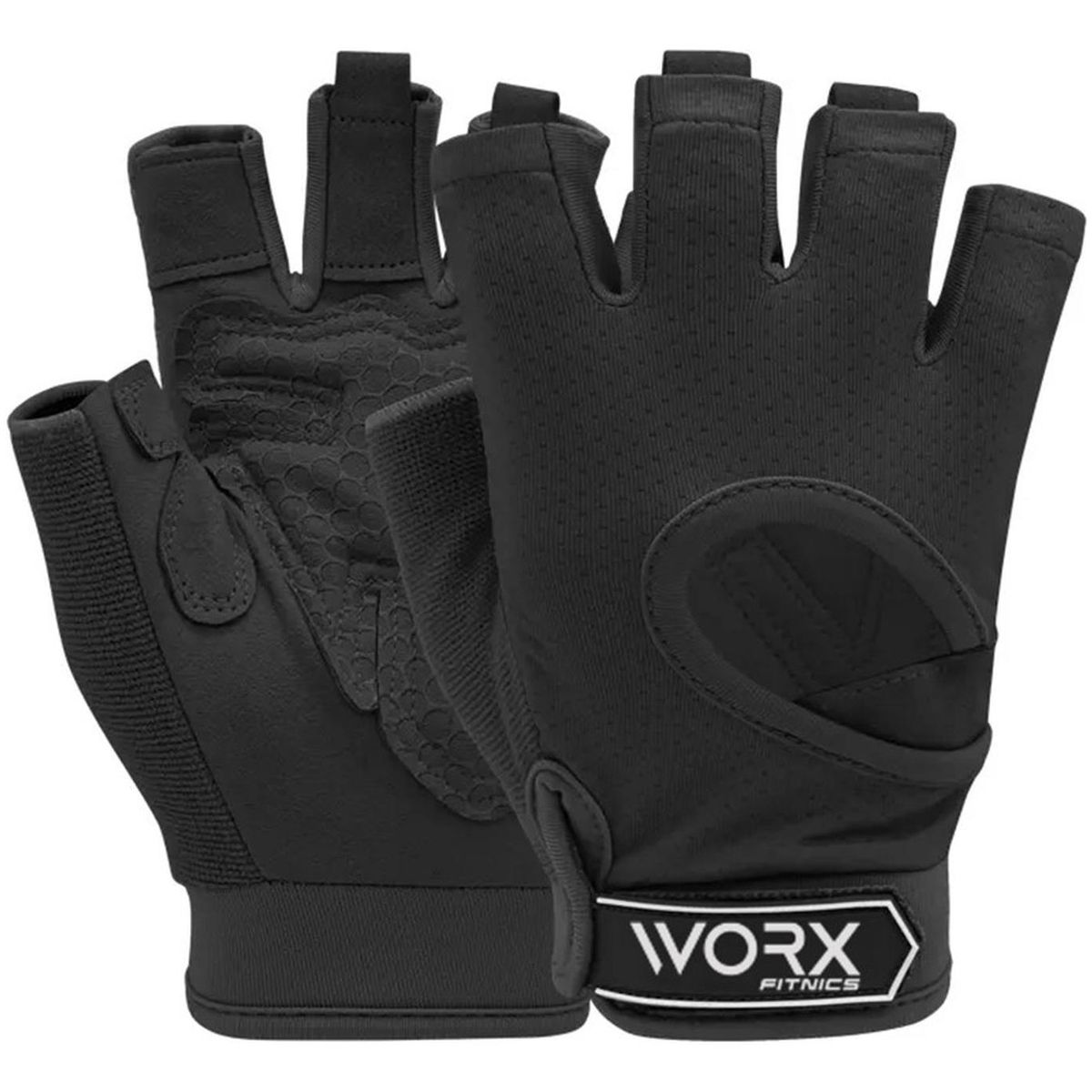 WORX - Guantes Gym Worx Entrenamiento LevantamientoPesa - Negro - M-