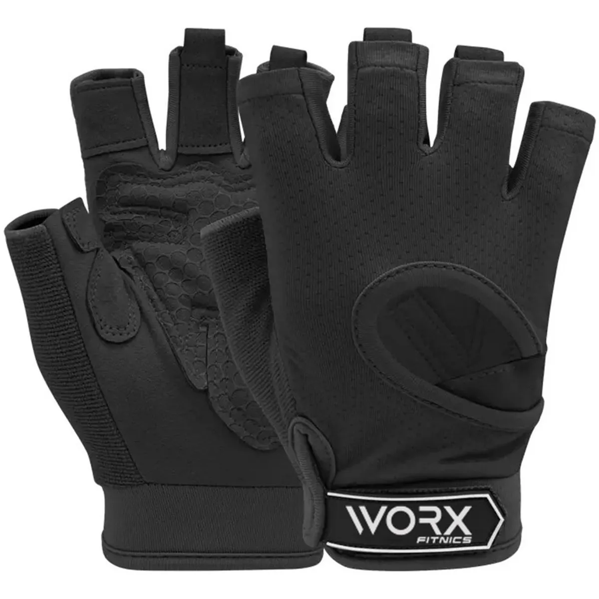 WORX - Guantes Gym Worx Entrenamiento LevantamientoPesa - Negro - S