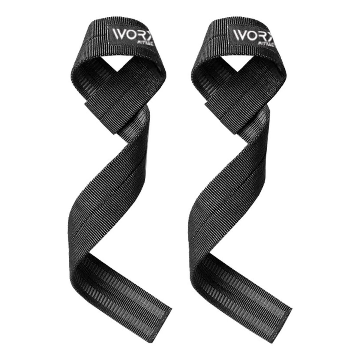 WORX - Straps Correas Levantamiento Worx Pesas Gym X2 - Negro-