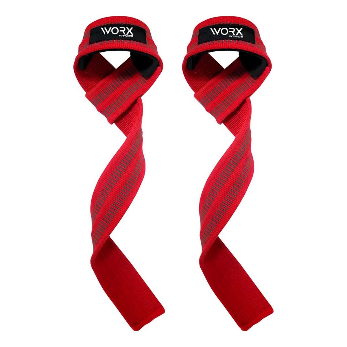 WORX - Straps Correas Levantamiento Worx Pesas Gym X2 - Rojo-