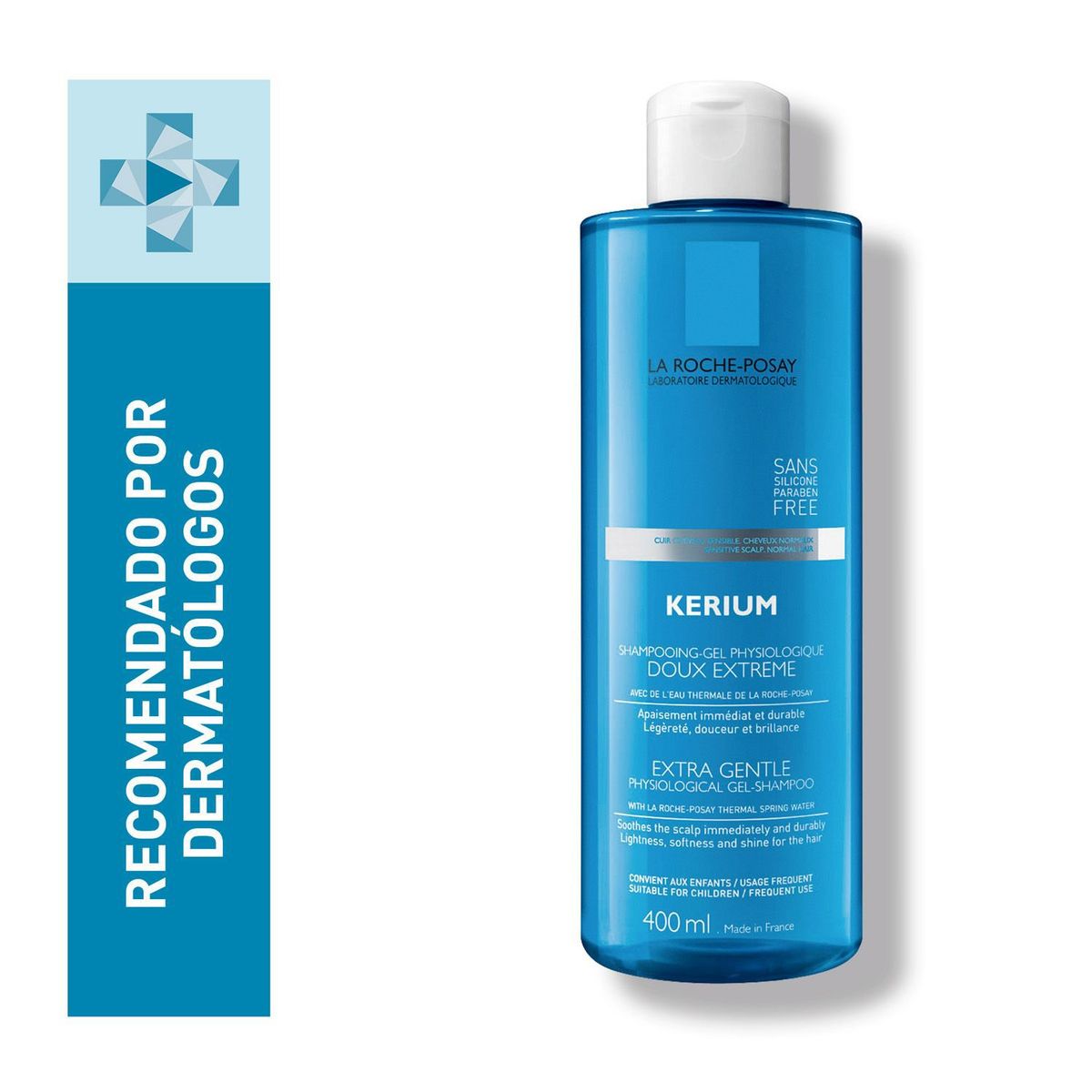 LA ROCHE POSAY - Shampoo para Cuero Cabelludo Sensible La Roche Posay Kerium Doux 400 ml