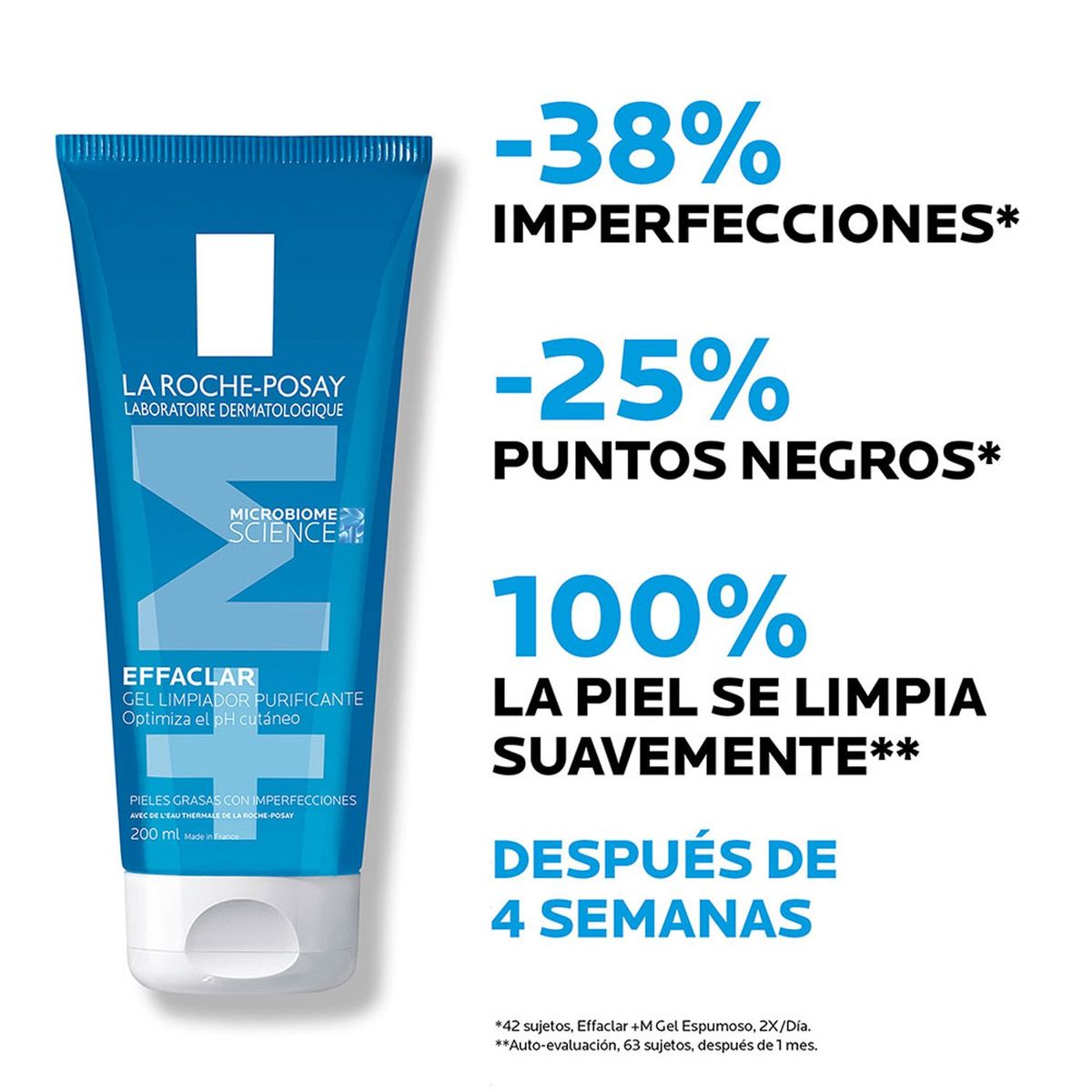 LA ROCHE POSAY - Gel Espumoso anti imperfecciones La Roche Posay Effaclar +M Piel grasa 200ml