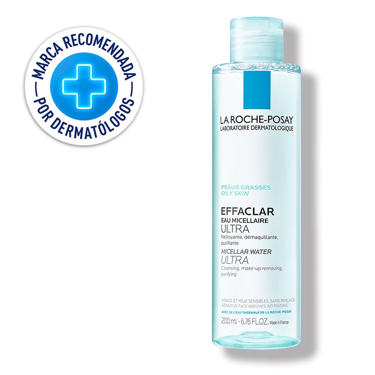 LA ROCHE POSAY - Limpiador Facial La Roche Posay Effaclar Agua Micelar 200 Ml