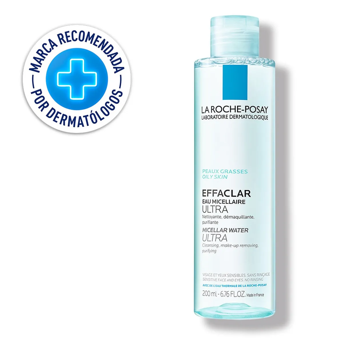 LA ROCHE POSAY - Limpiador Facial La Roche Posay Effaclar Agua Micelar 200 Ml