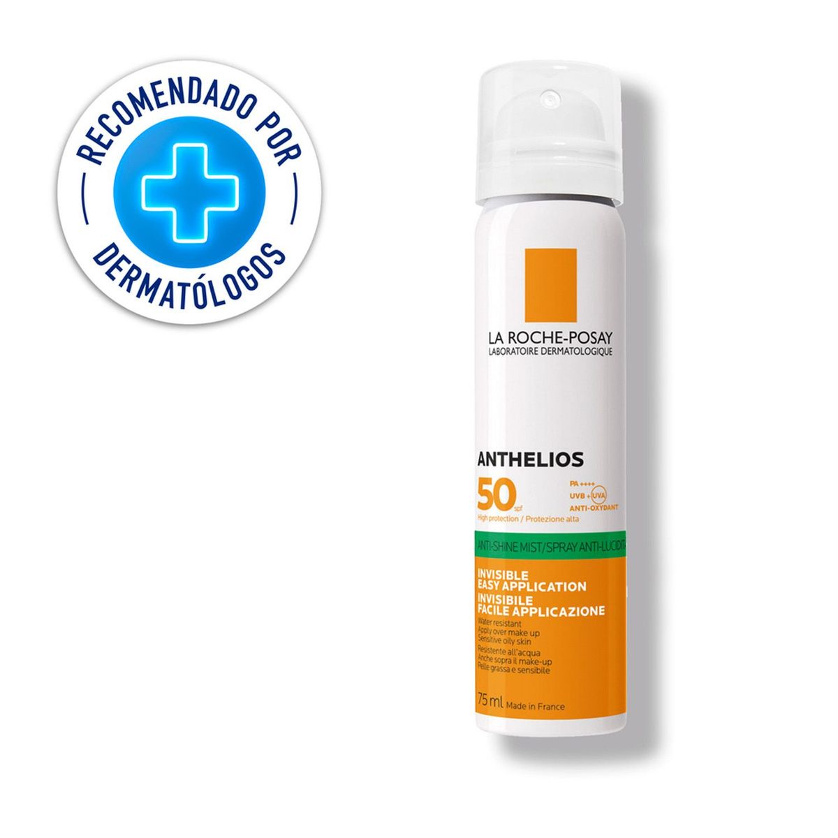 LA ROCHE POSAY - Bloqueador Solar Anthelios Anti Brillo La Roche Posay para Todo tipo de piel 75 ml