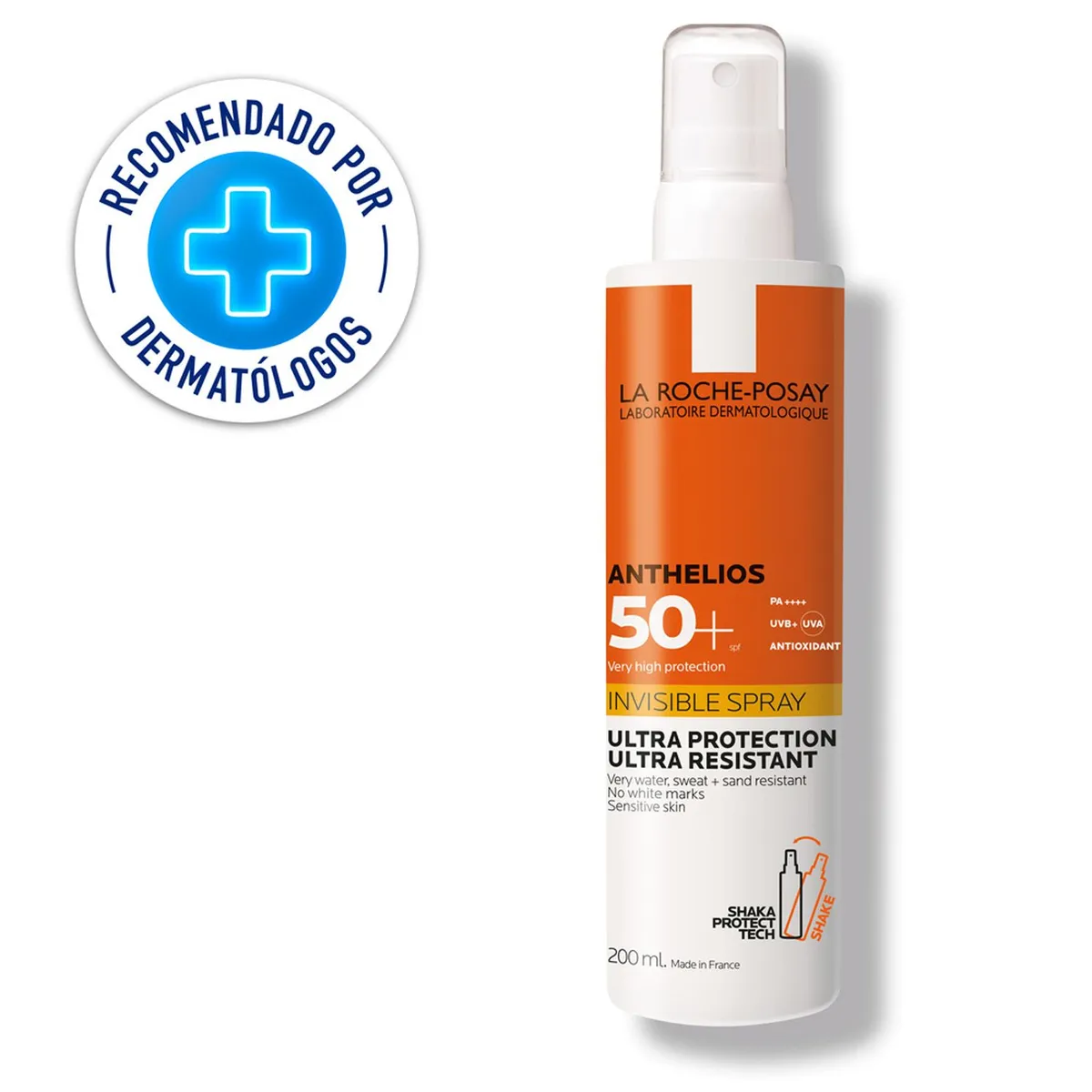 LA ROCHE POSAY - Bloqueador Solar Anthelios SPF 50 Spray Invisible La Roche Posay para Todo tipo de piel 200 ml