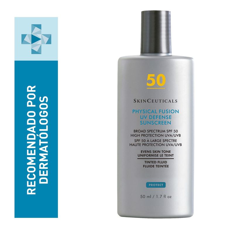 SKINCEUTICALS - Foto protector con filtros 100% minerales: Physical Fusion UV Defense SPF 50 SkinCeuticals 50 ml